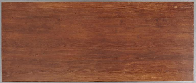 Axel Einar Hjorth, a stained pine "Lovö" table, Nordiska Kompaniet, Sweden 1930's.