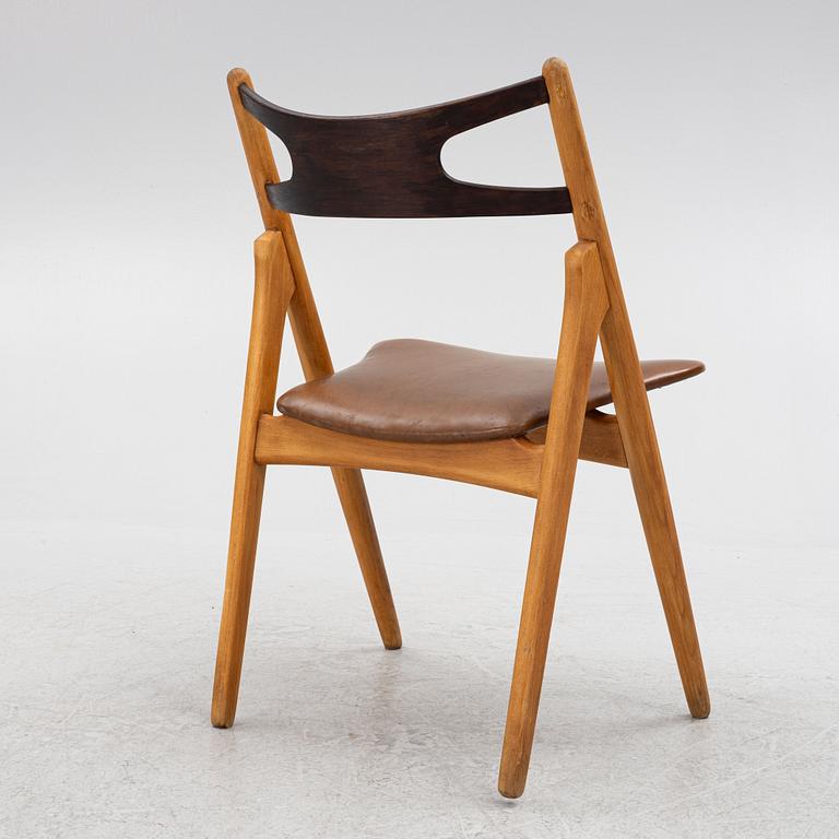 Hans J. Wegner, a model "CH-29"/"Savbukkestolen" chair, Carl Hansen & Söner,.