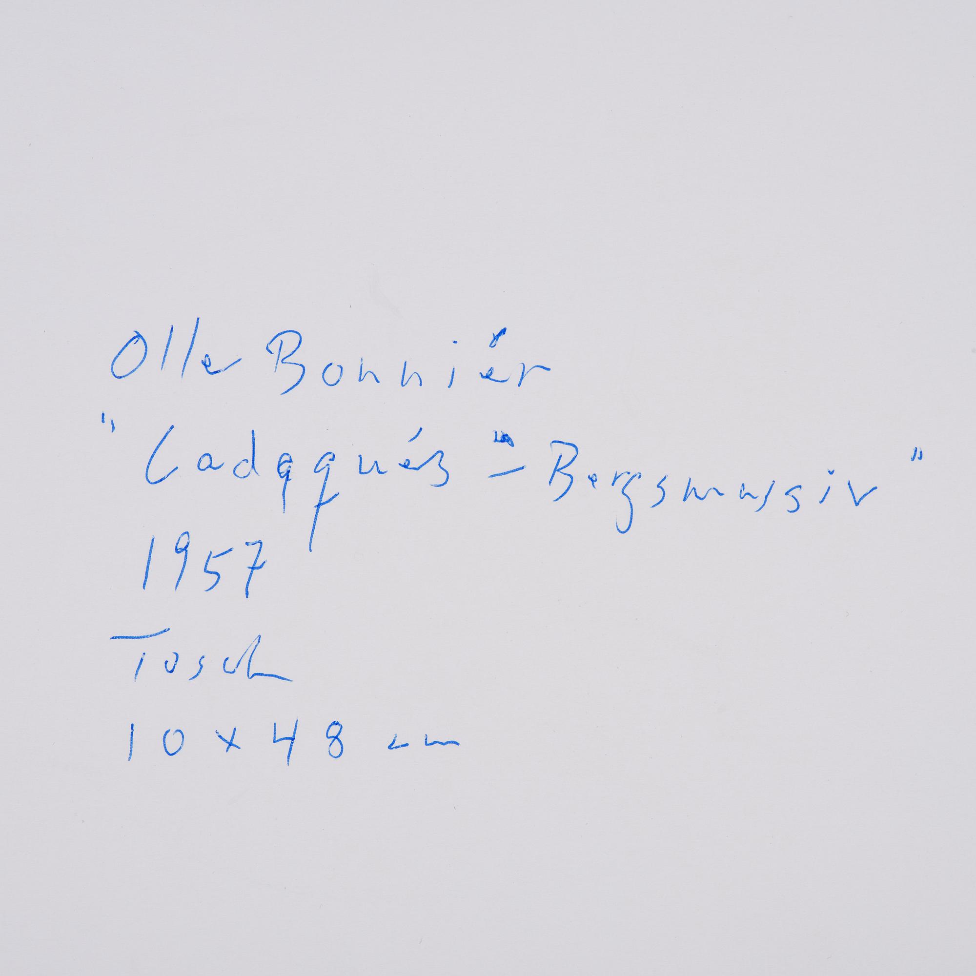 Olle Bonniér, "Cadaqués - Bergsmassiv".