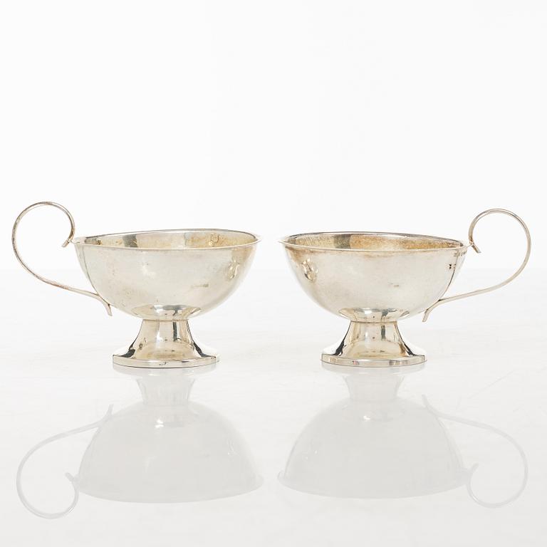 Twelve silver mugs, K&EC, Gothenburg, 1949-62.