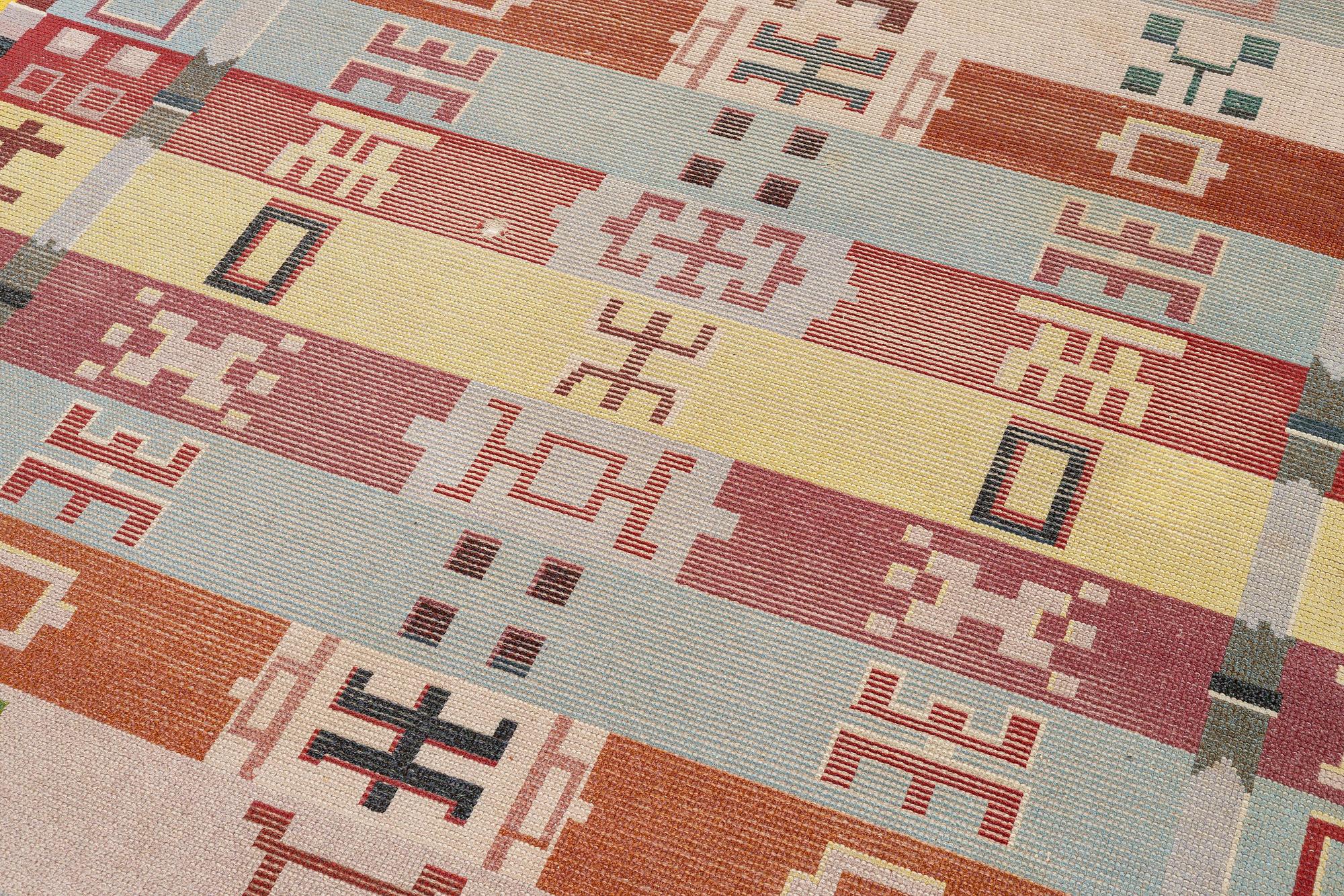 Agda Österberg, a knotted pile carpet, c. 354 x 245 cm, signed AÖ.