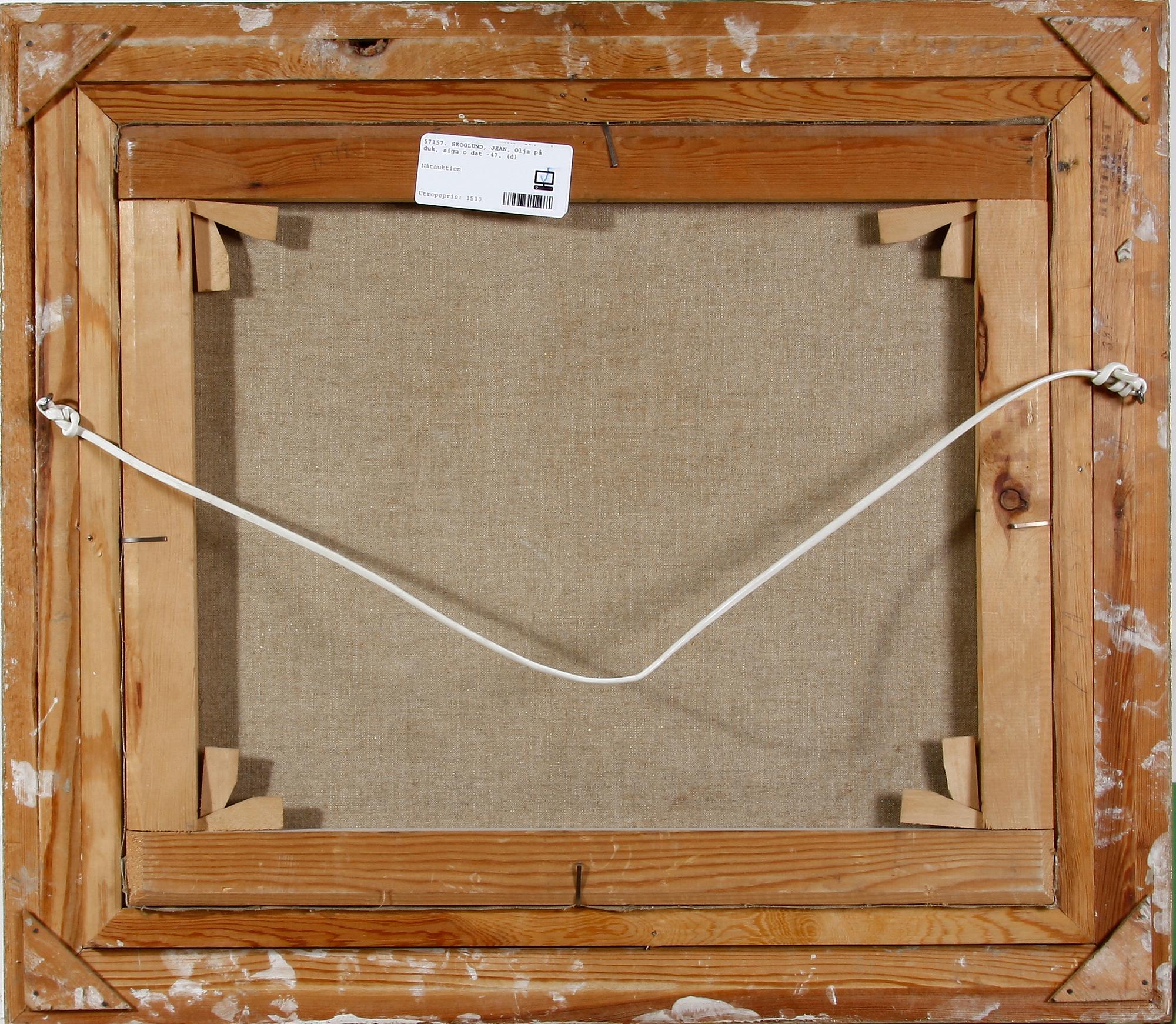 SKOGLUND, JEAN. Olja på duk, sign o dat -47.