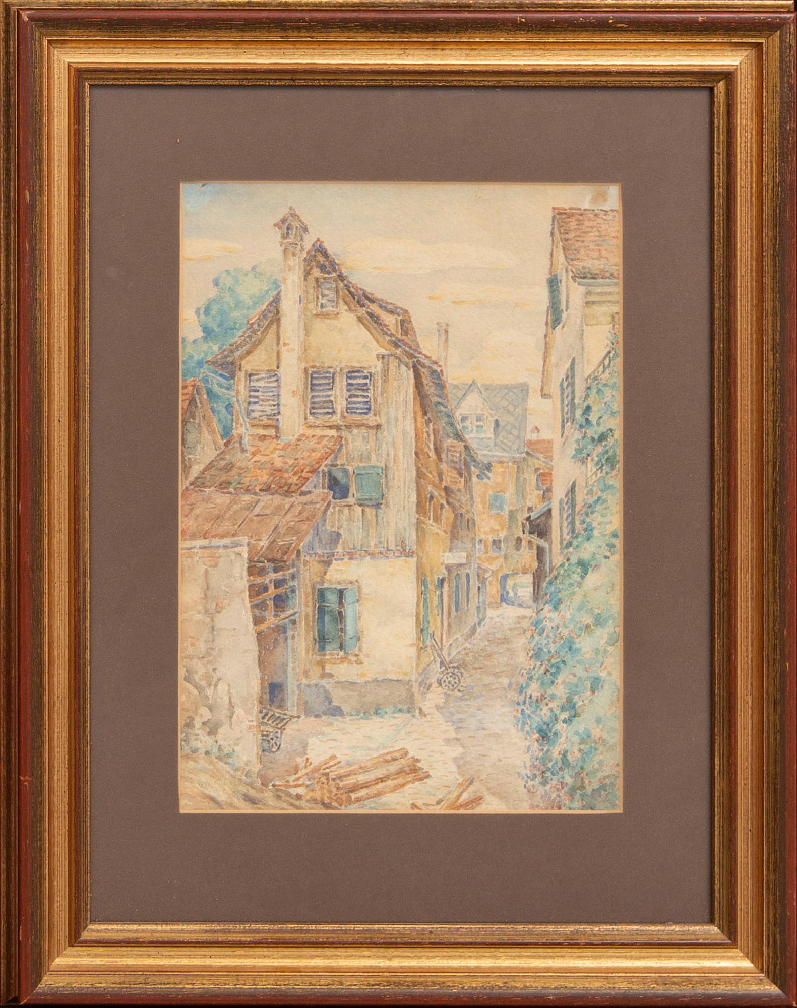Carl Wilhelmson, a signed water color.