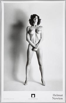 HELMUT NEWTON, "Big Nude III", Paris, 1980. Utställningsaffisch, Museo D'Arte Contemporanea, Italien. Sign.