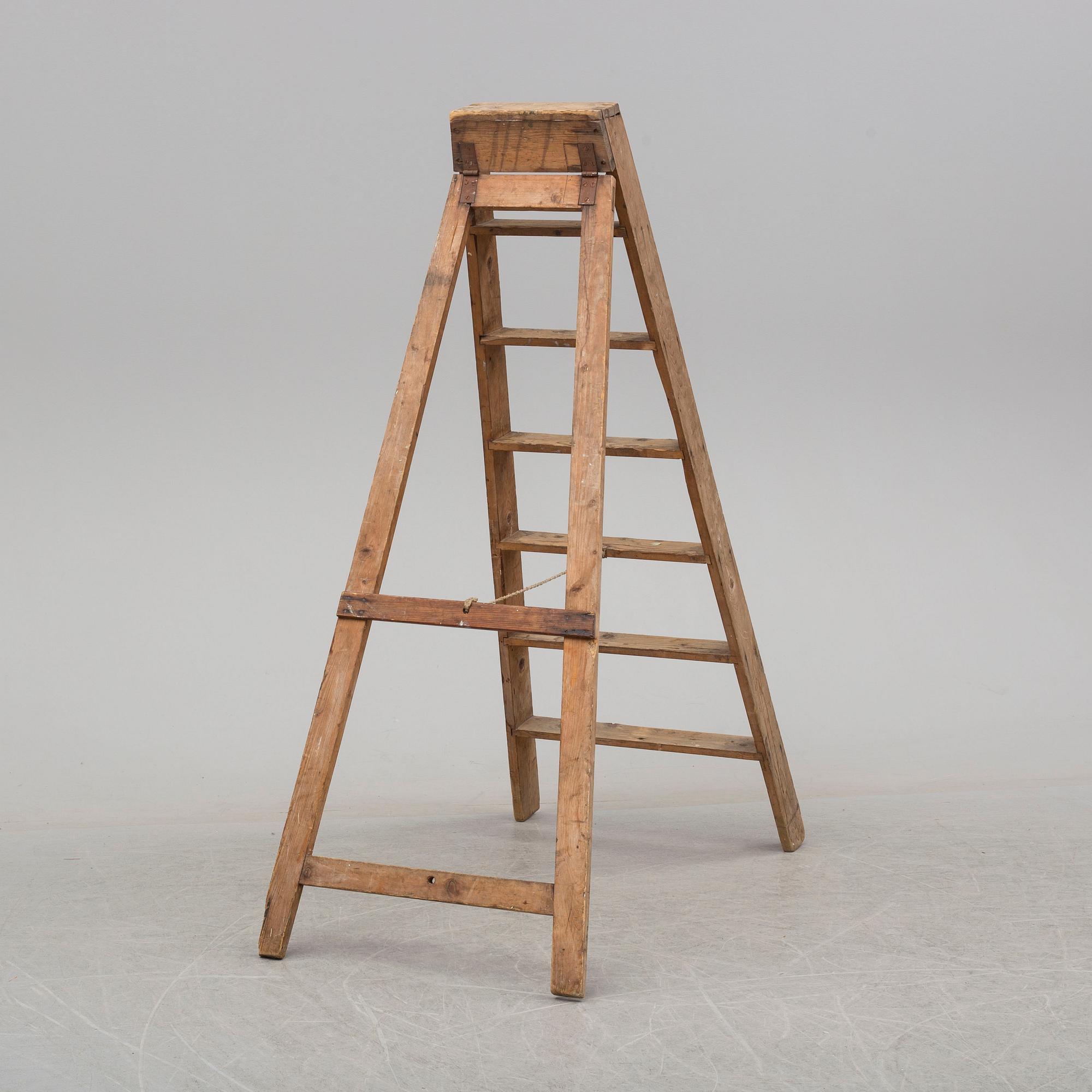 a 20th century wooden ladder.