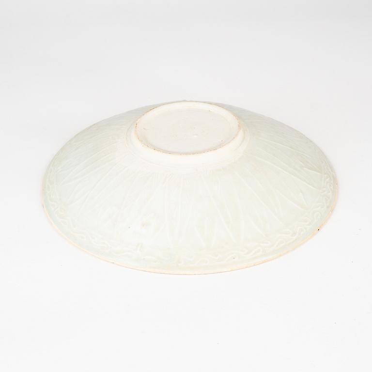 A qingbai dish, Song dynasty (960-1279).