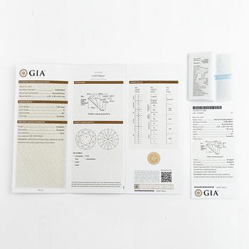 Solitaire with brilliant cut diamond 1.00 ct with GIA report,  Patrik af Forselles.