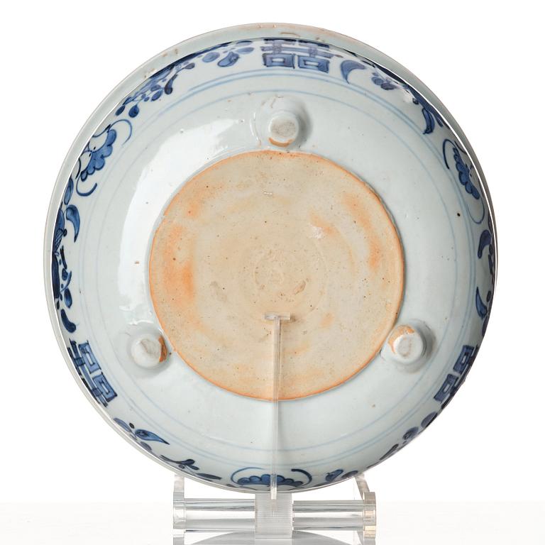 A blue and white censer, Qing dynasty, 19th Century.