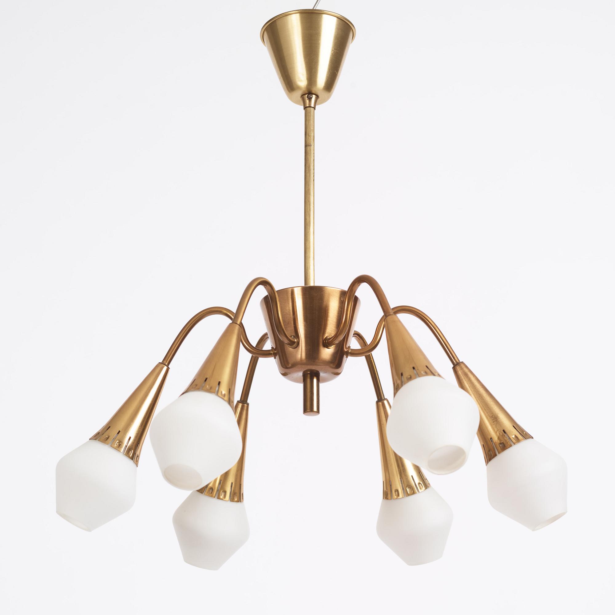 Harald Notini, presumably, a ceiling lamp, model "12196", Arvid Böhlmarks Lampfabrik, 1950s.