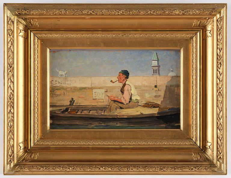 Carl Skånberg, "Fiskargubbe vid kajen" (Motiv från Venedig).