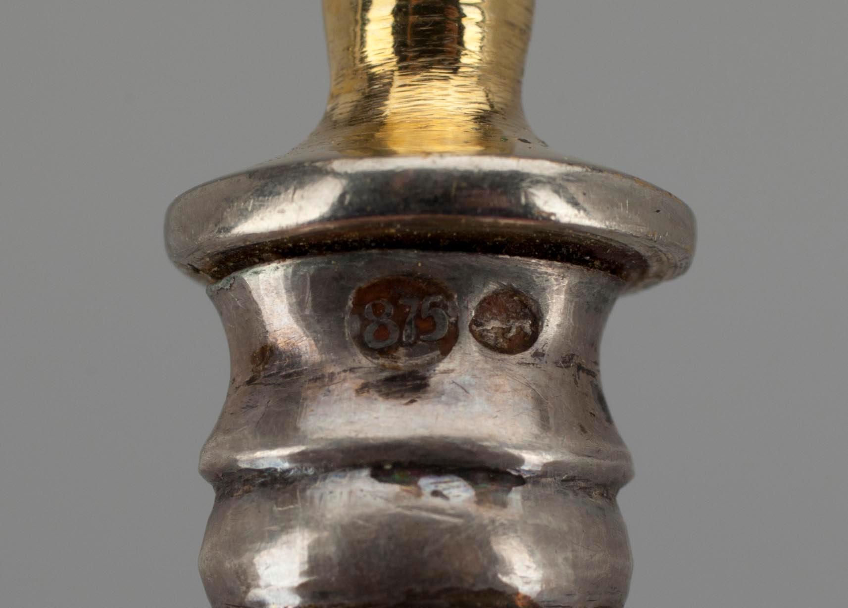 SERVERINGSBESTICK, 5 st, silver. Vikt tot. ca 319 g.