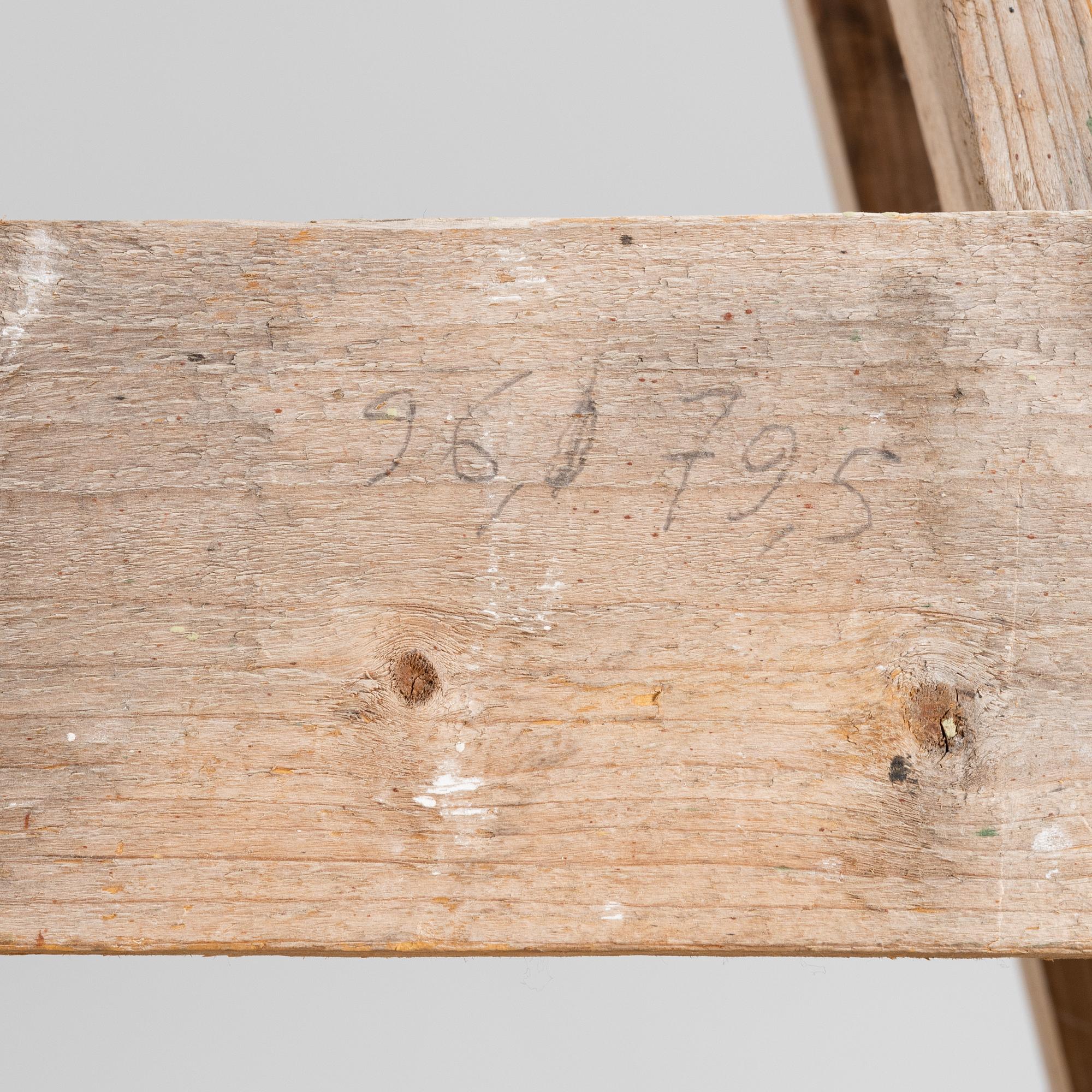 Richard Johansson, object/installation in a wooden cupboard, drawing, painting and mixed media, signed.