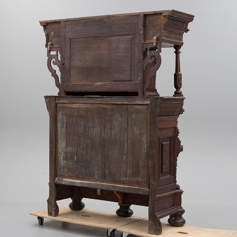 A 19th century oak cabinet.