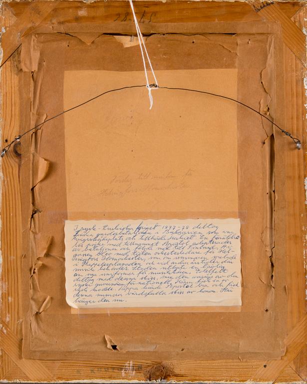 Albert Edelfelt, "SKETCH FOR UNIFORM FOR HELSINKI MUSIC CORPS".