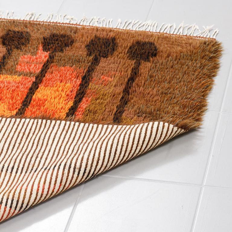 A rya ryg, 145 x 115 cm, second half of the 20th century.