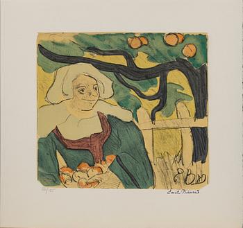 ÉMILE BERNARD, six lithographs numbered 26/125.