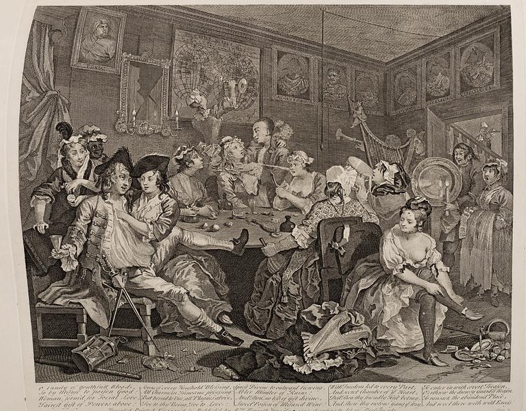 BOOK, "The Works of William Hogarth", 1822, published by Baldwin & Cradock, London.