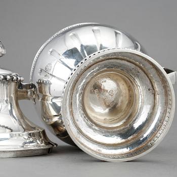 SOCKERSKÅL, silver, gustaviansk, Erik Ernander, Uppsala 1784. Vikt ca 405 gram.