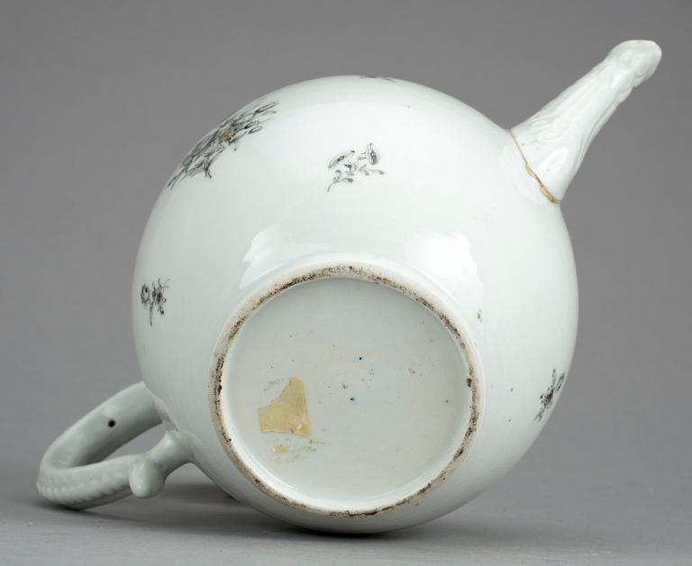 TEKANNA, kompaniporslin, Kina, 1700-tal.