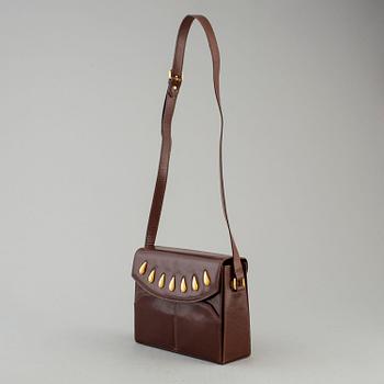 ESCADA, a brown leather handbag.