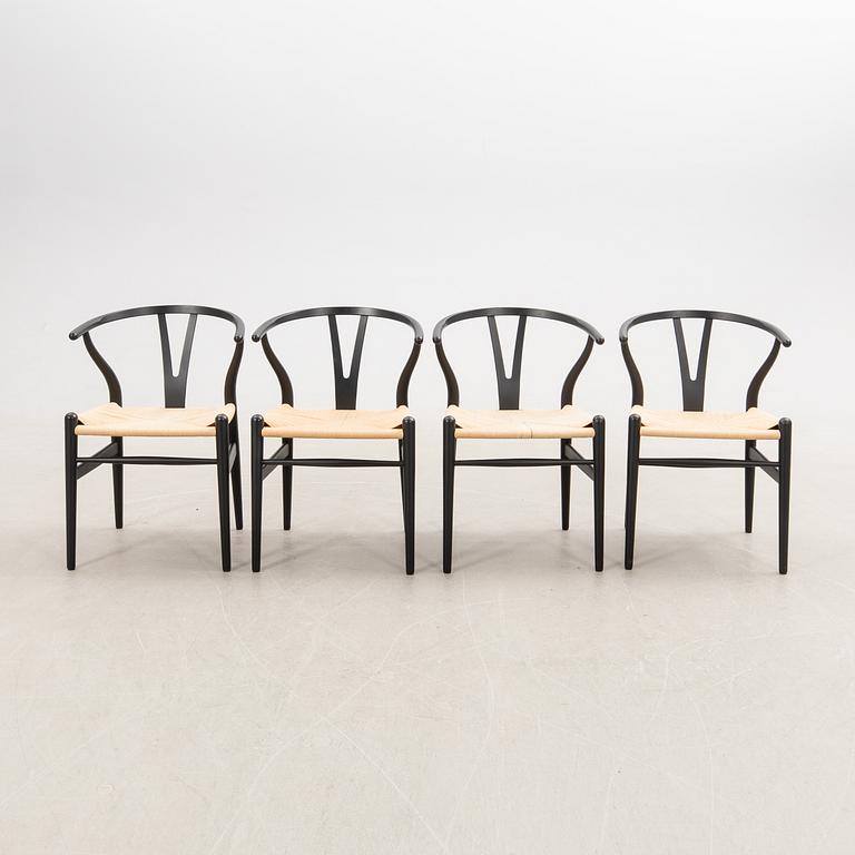 Hans J. Wegner, chairs, 10 pcs, CH-24 "The Y Chair" Carl Hansen & Son Denmark 21st century.