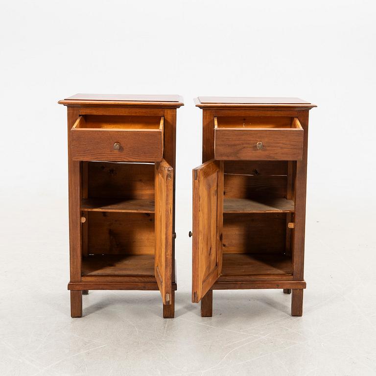 Nightstands, a pair, first half of the 20th century.