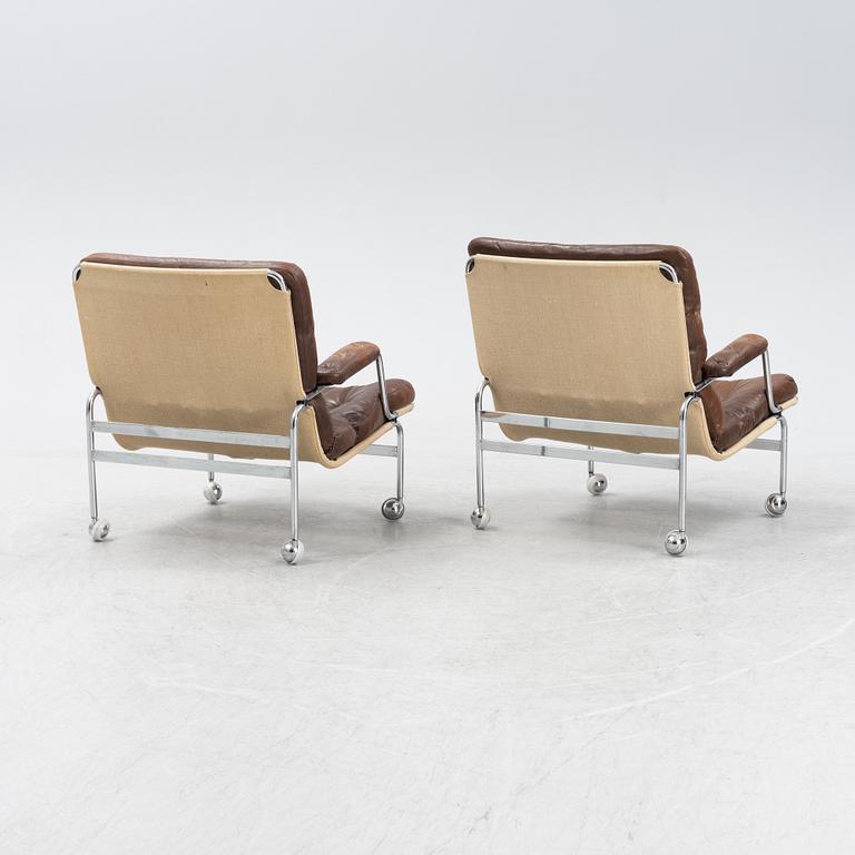 Bruno Mathsson, fåtöljer, ett par, "Karin", Dux.