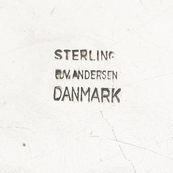 BÄGARE, sterlingsilver, David Andersen, Danmark. Vikt ca 234 g.