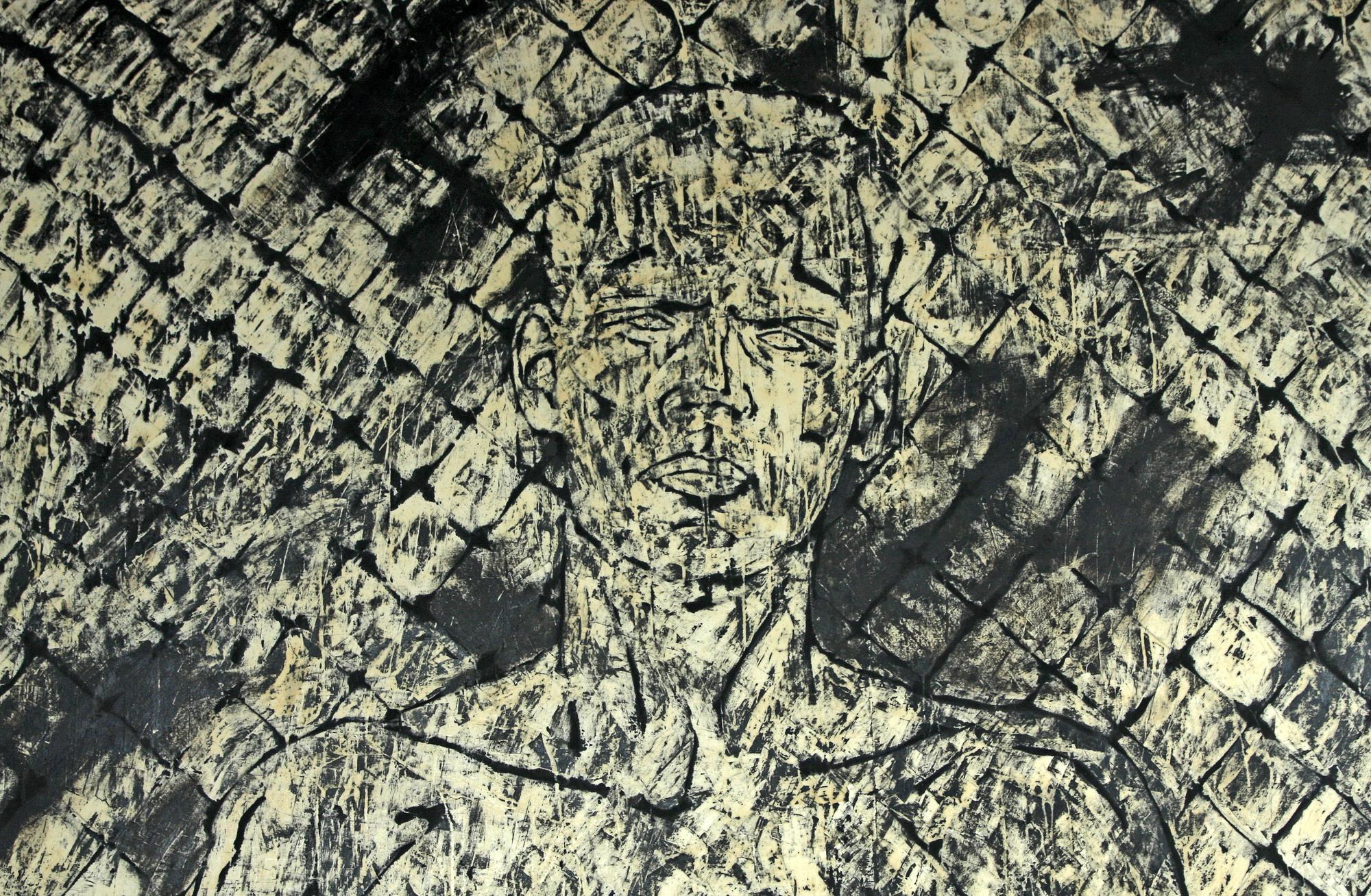 JÓN ÓSKAR, olja på duk, sign o dat 88 a tergo.