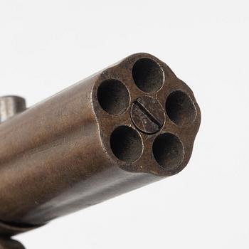 Percussion revolver, Allen Thurber & Co., mid-19th century.