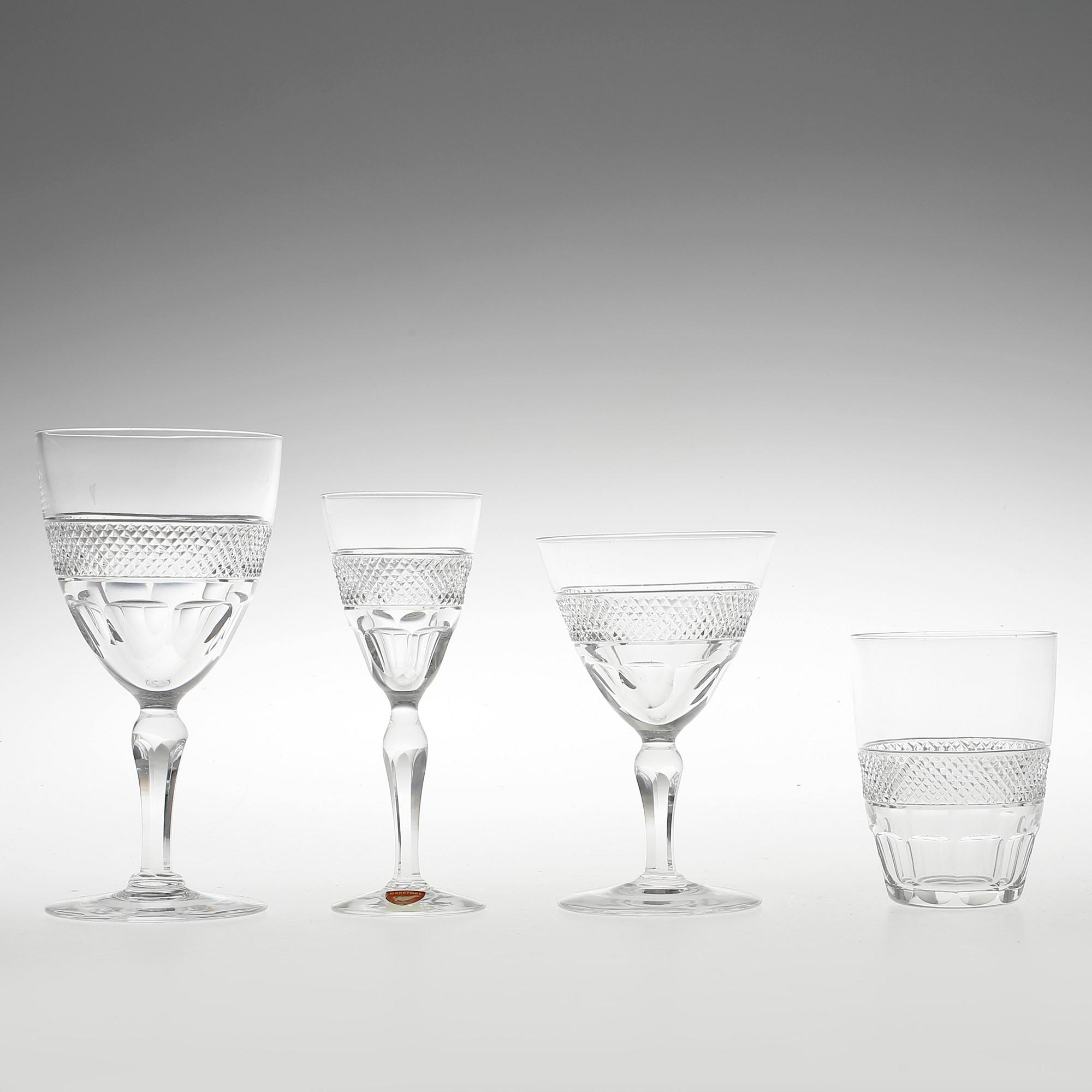 GLASSERVIS, 45 delar, "Rio", Edvard Hald, Orrefors.