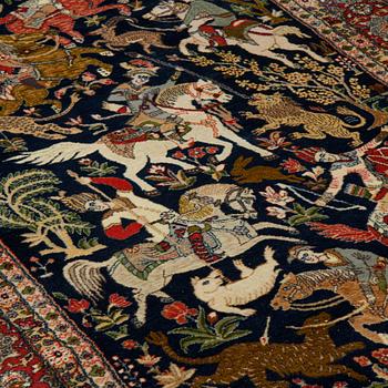 A rug, semi-antique, oriental, ca 238 x 139 cm.