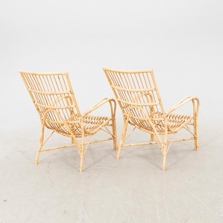 Badhusfåtöljer ett par  Larssons korgmakeri sent 1900-tal/2000-tal.