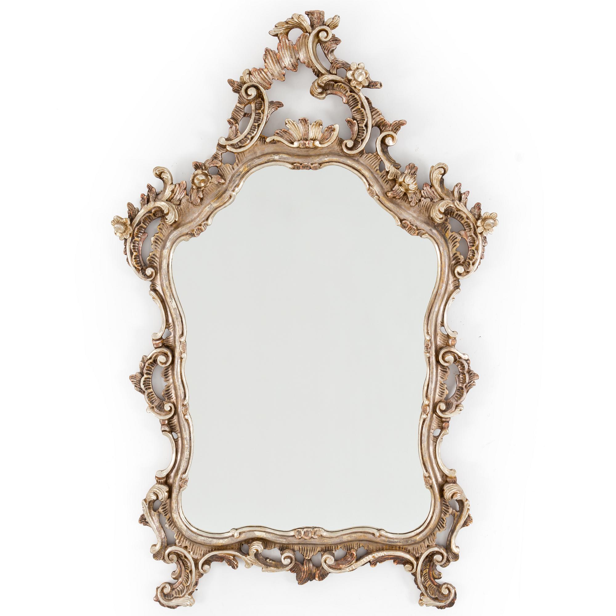 A Rococo style mirror, mid 20th Century.