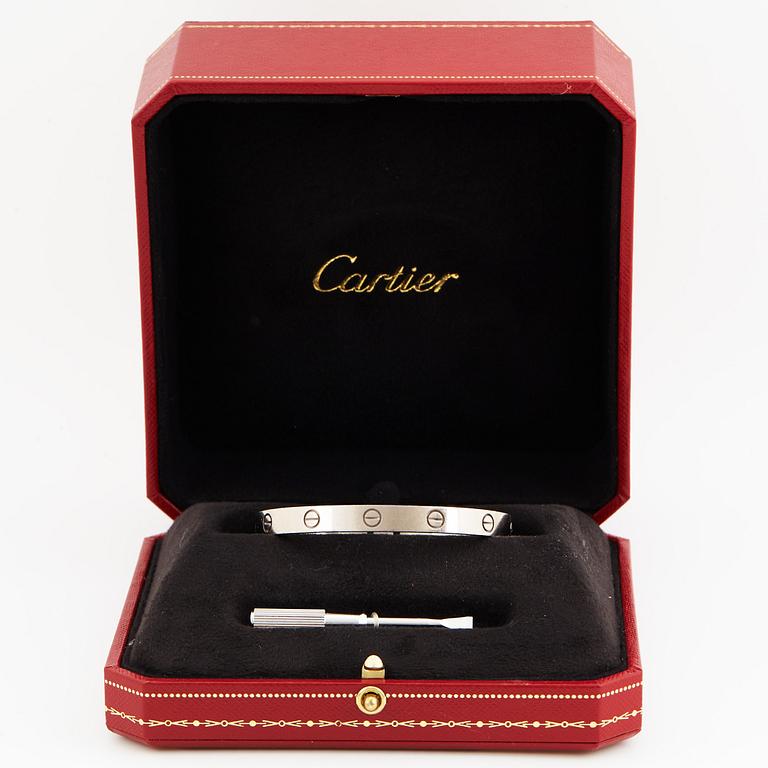 A Cartier "Love" bracelet.