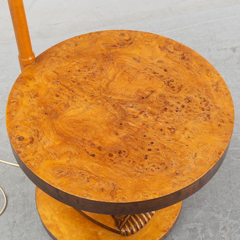 A golv lamp with table, 1930's-40's.