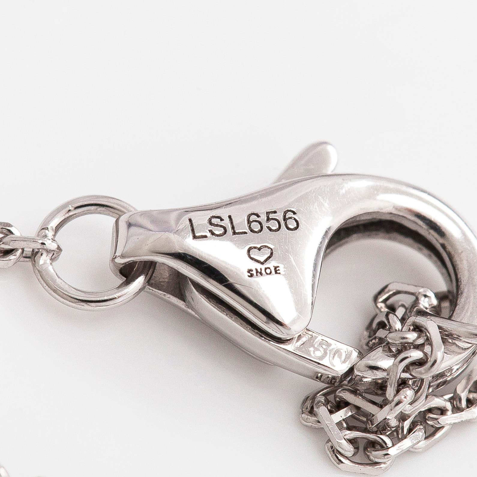 Cartier, halsband, "1895", 18K vitguld med briljantslipad diamant.