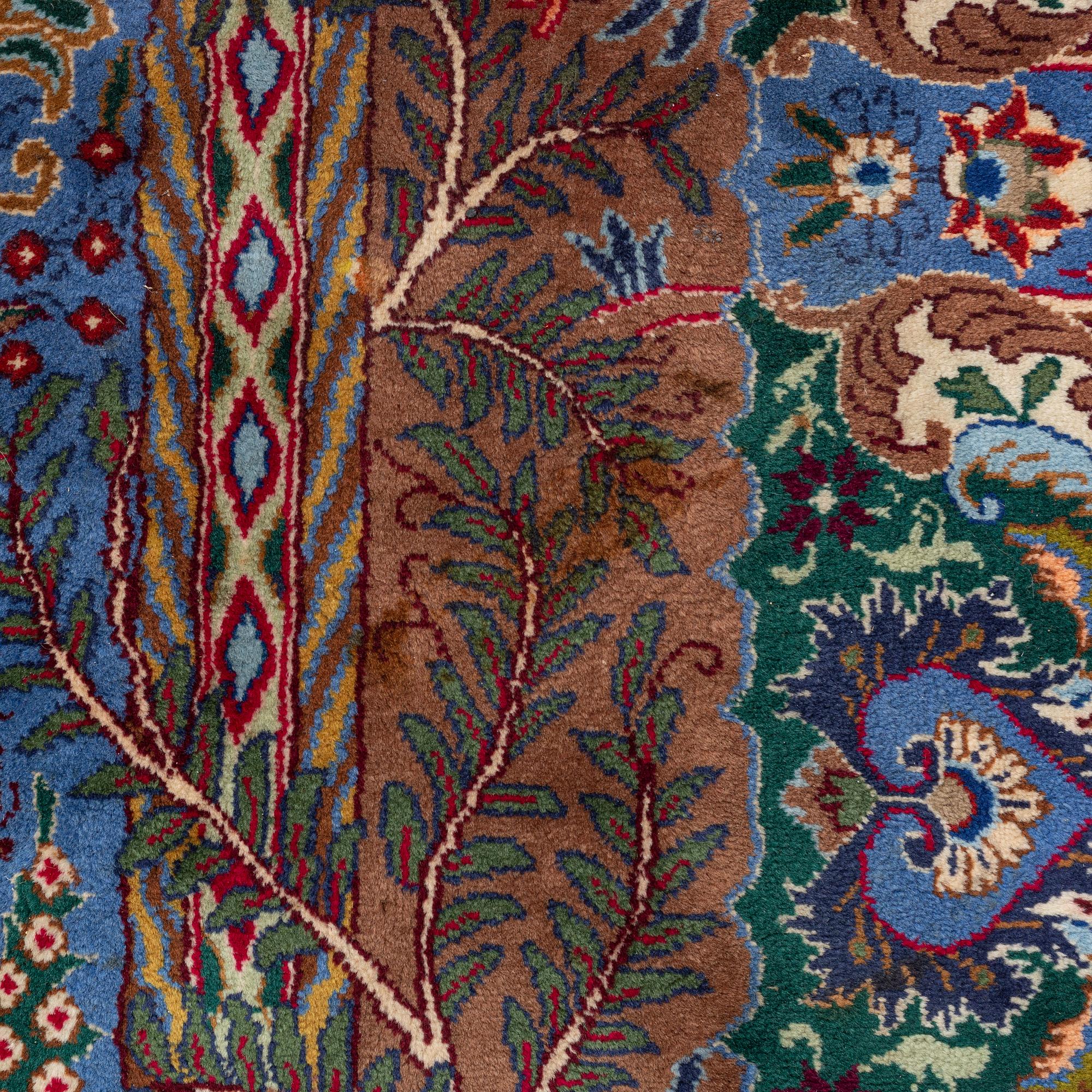 Carpet, Figural Kashmar, approx. 380 x 295 cm.
