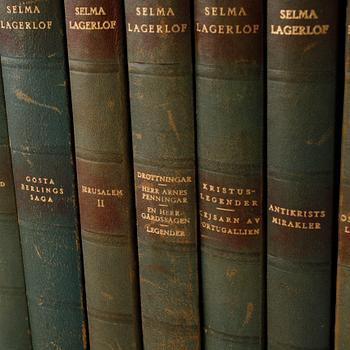 Twelve books written by Selma Lagerlöf, Albert Bonniers Förlag, 1943 - 1946.