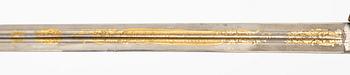 A Swedish infantry officer's sword with scabbard.
