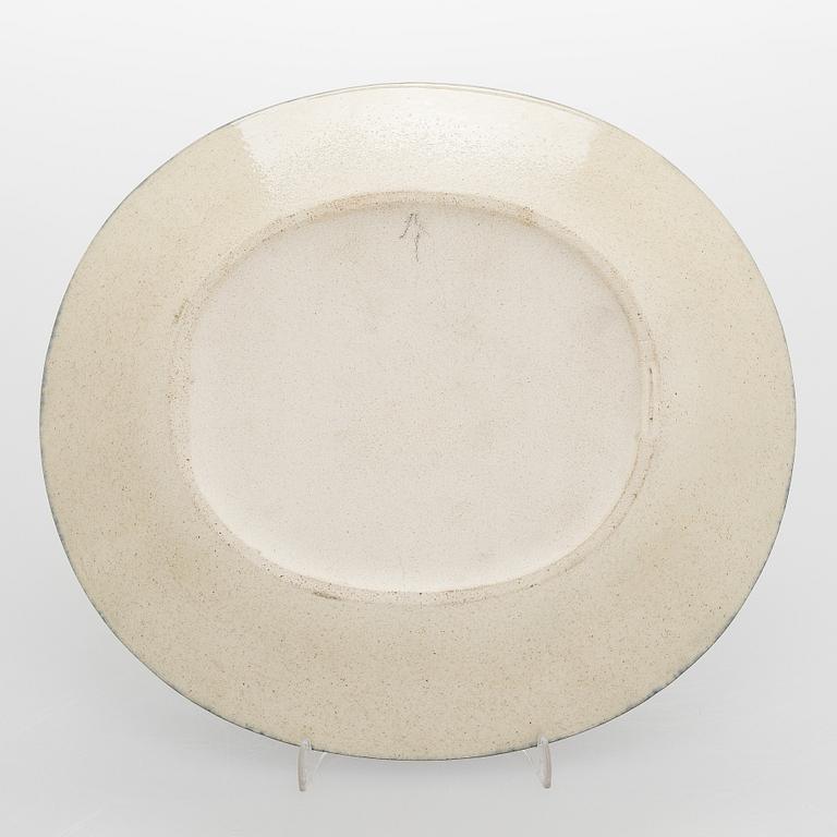 Birger Kaipiainen, a decorative ceramic plate, signed Kaipiainen Arabia.