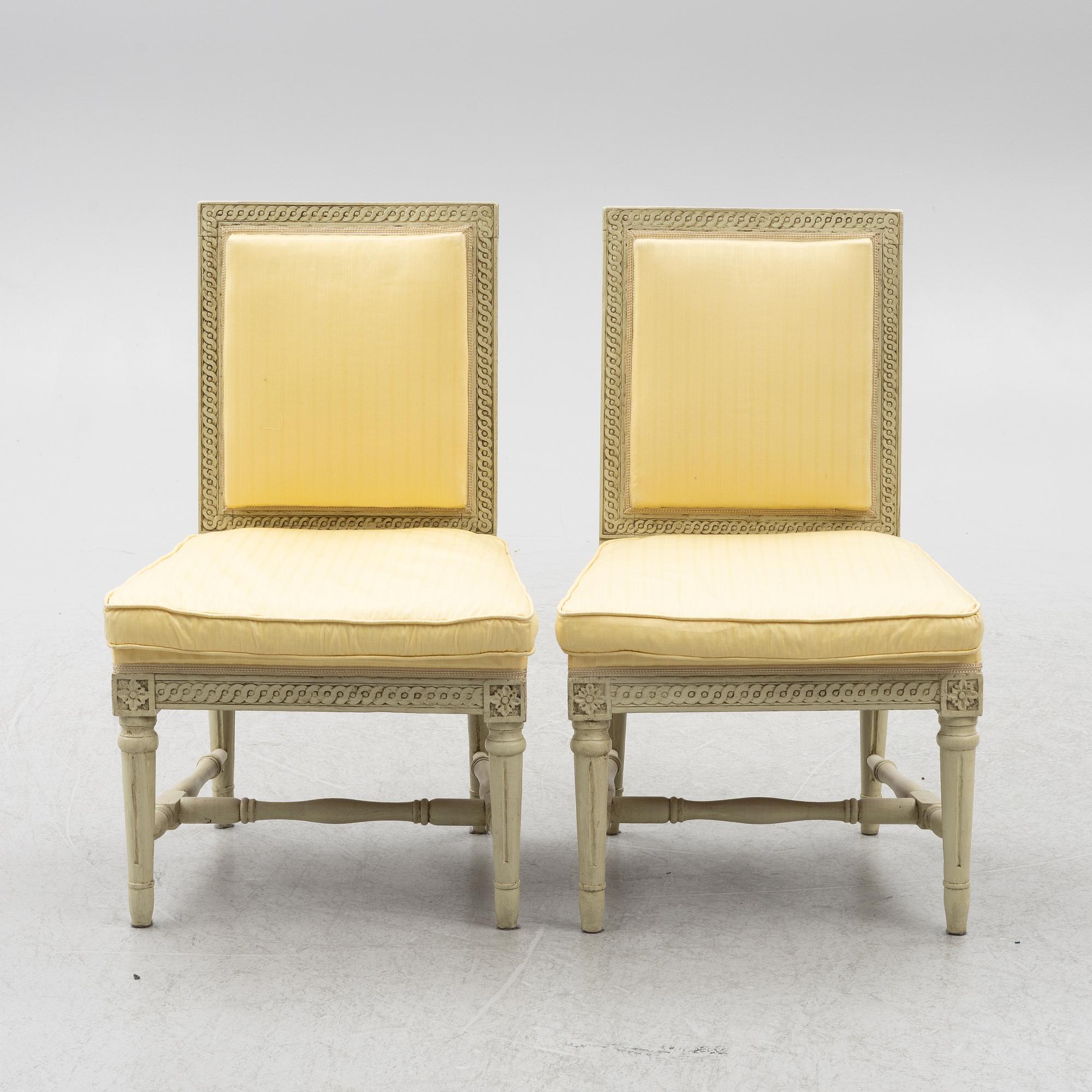 Chairs, a pair, Gustavian, late 18th century.