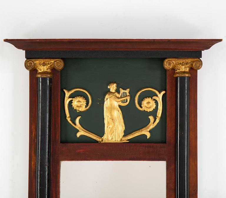 A Swedish Carl Johan mirror, 19th Century.