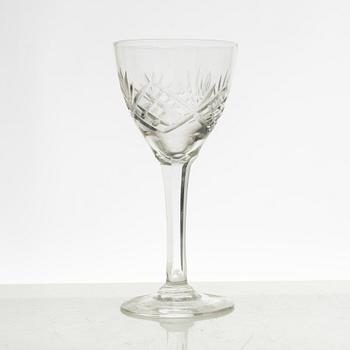 A 44-piece "Helga" glass service, Kosta, Sweden.