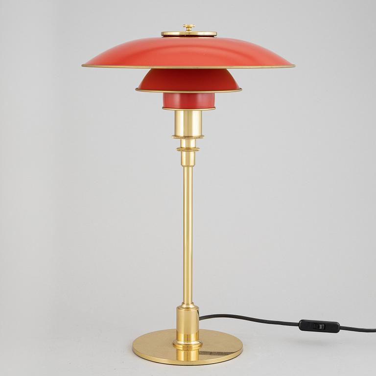 A brass 'PH 3/2 table light by Poul Henningsen for Louis Poulsen, end of the 20th Century.