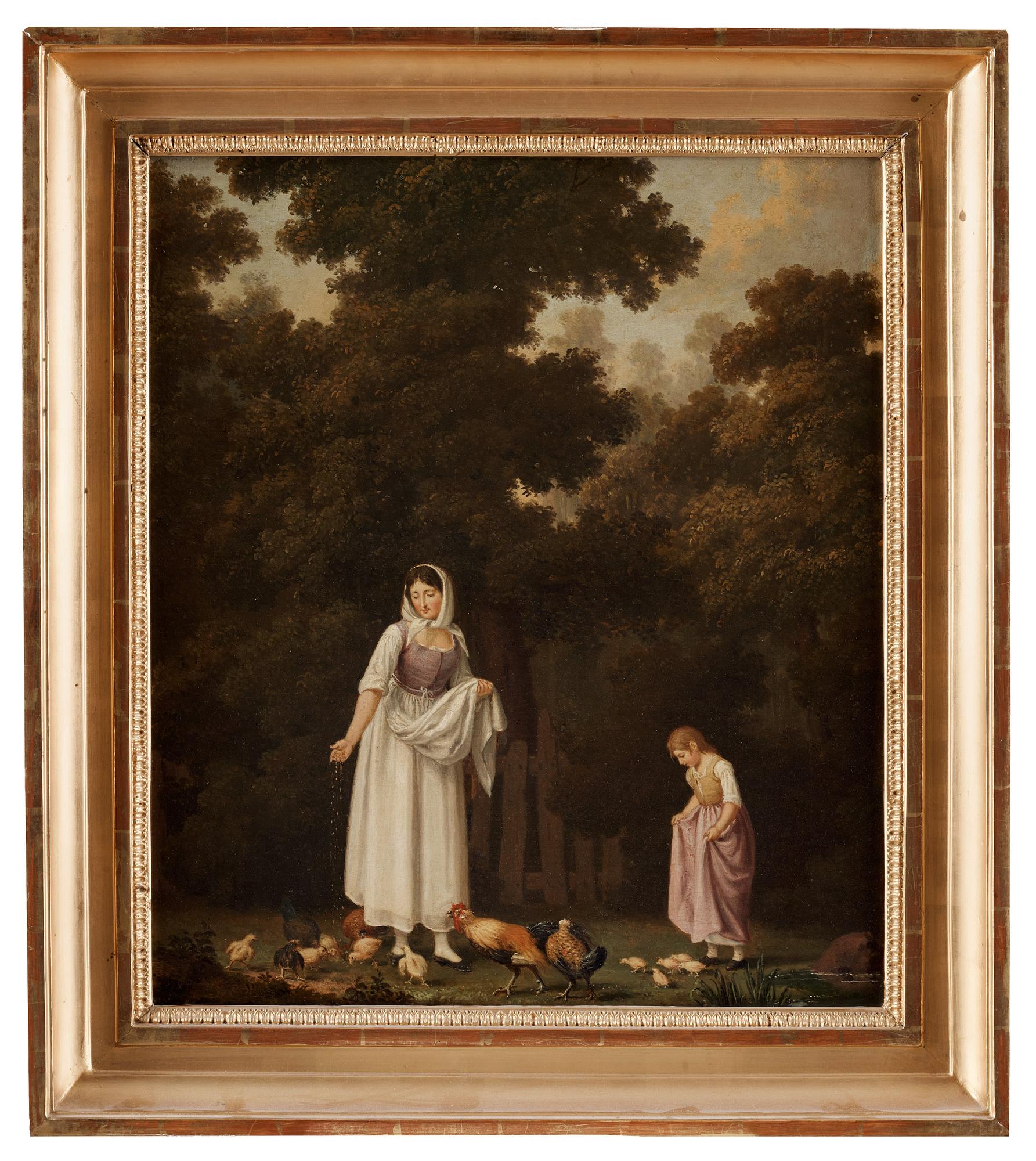 Pehr Hilleström, "Höns och kycklingar matas".