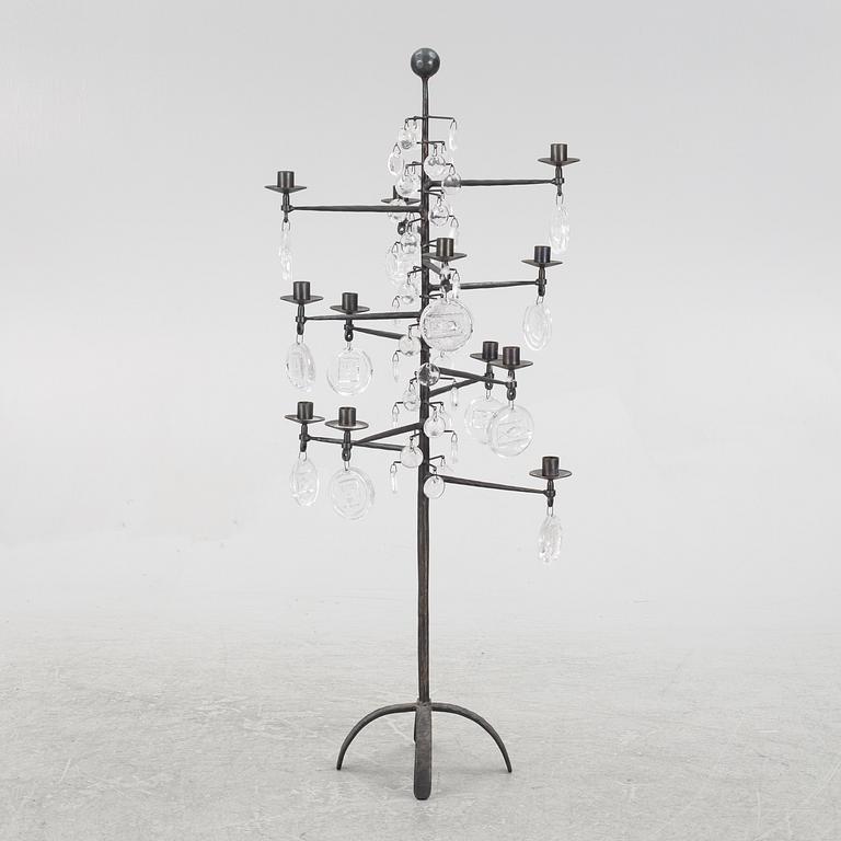 Erik Höglund, golvkandelaber, Boda Smide, 1960-70-tal.