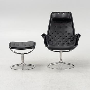 Bruno Mathsson, a 'Jetson' arm chair and a foot stool, Dux and Bruno Mathsson International.