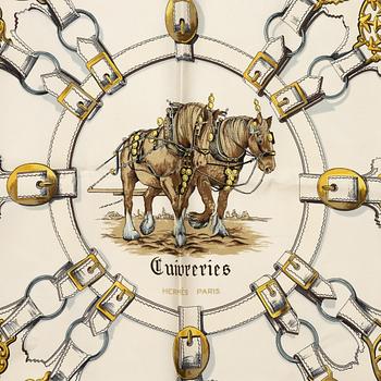 Hermès, scarves, 2 st, "Cuivreries" & "Dies et Hore"/"Astrologie".