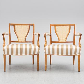 Josef Frank, fåtöljer, ett par, modell 969, Firma Svenskt Tenn.